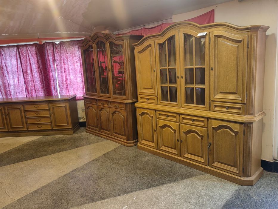 Секции мебели дърво + холна секция | шкаф, витрина, гардероб | изгодно