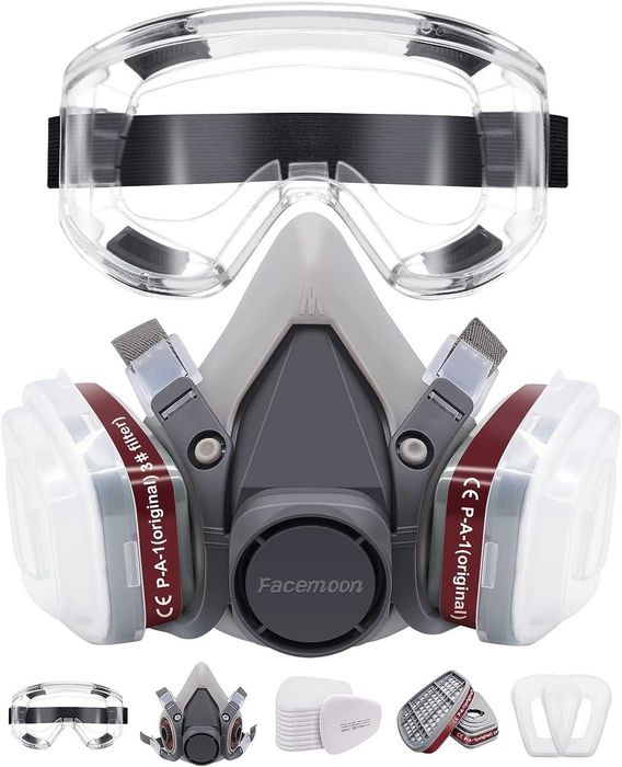 Masca de protectie pentru vopsea/praf, etc + 10 filtre