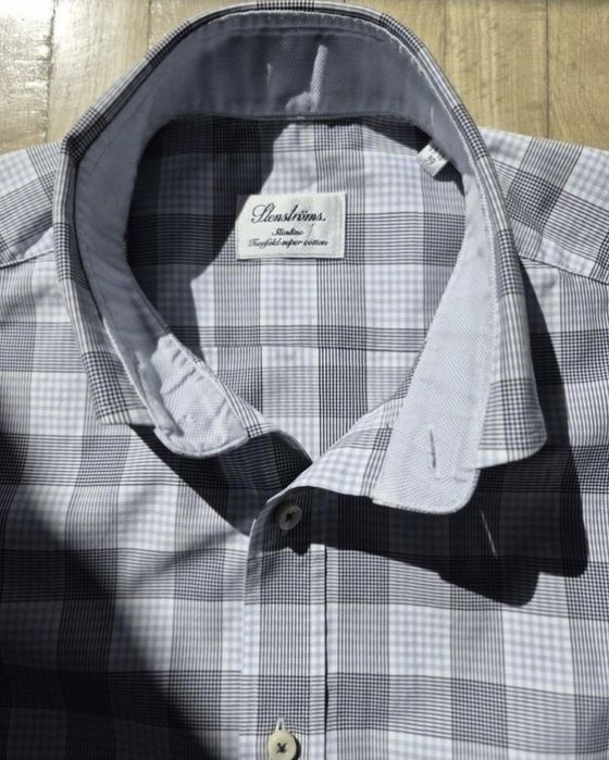 Cămașă de lux Stenströms, Bărbați, Twofold Super Cotton - 39