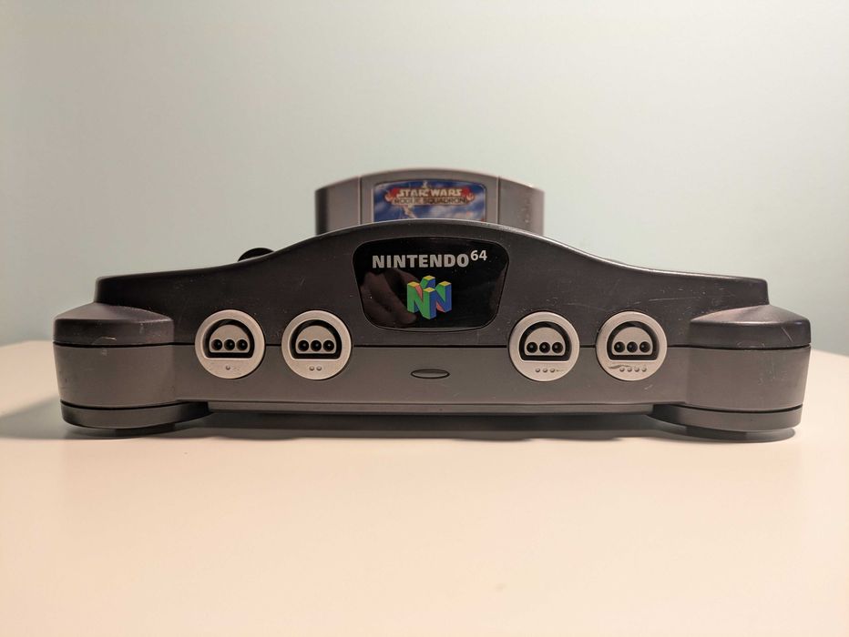 Nintendo 64 конзола + Star Wars + Lamborghini + NBA Pro 98