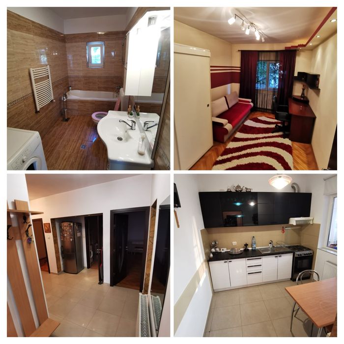 Inchiriez casa mobilata la curte 3 dormitoare 88mp + parcare curte