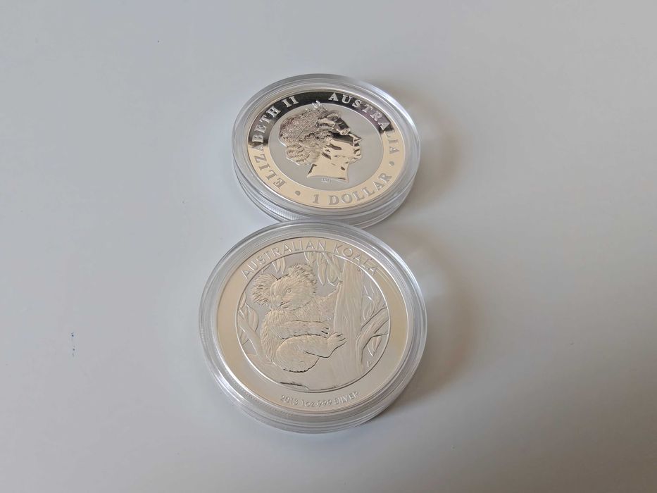Сребърна монета, 1 oz Австралийска коала 2012,2013, 99.99% сребро