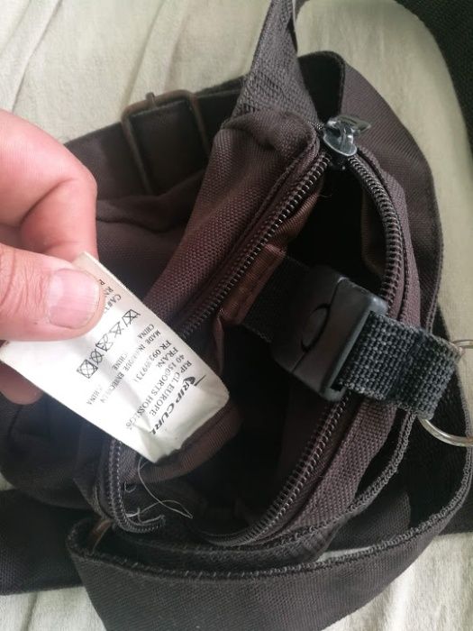 Мъжка презраменна чанта с 3 преграда ,кордуроподобна материя