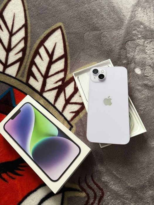 Iphone 14 plus Purple 128 Gb + 6 huse + o folie sticla Urgent!!!
