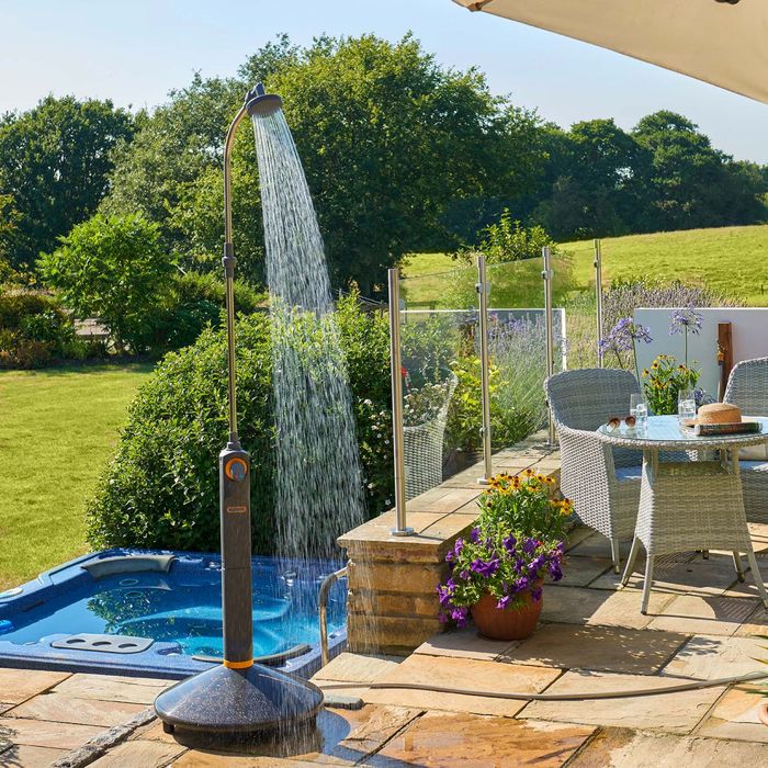 Душ для открытого воздуха с регулируемой температурой (шланг, бассейн)