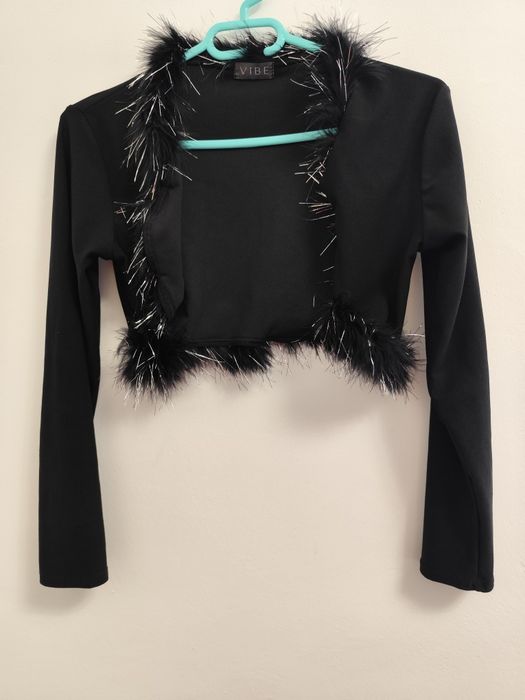 Bolero crop  cu blăniță M