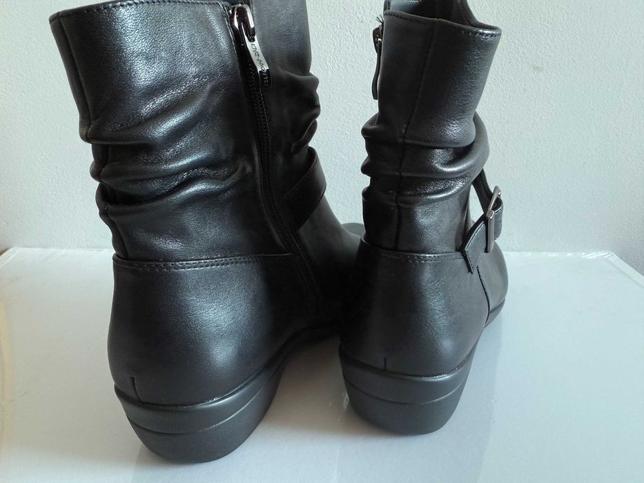 Ghete dama negre piele, noi, nr40-39,5, Japonia, absolut deosebite