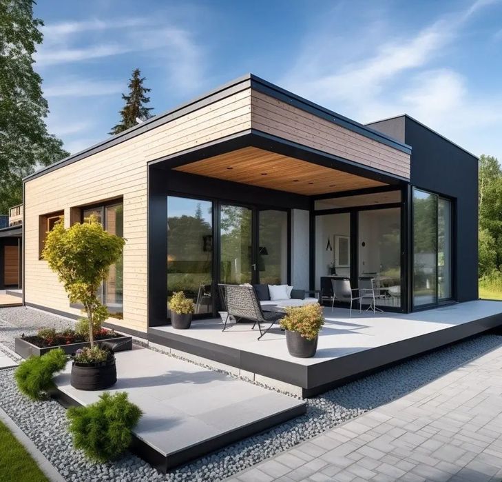 De vanzare Casă modulară ideală pe structură metalică învelită panour