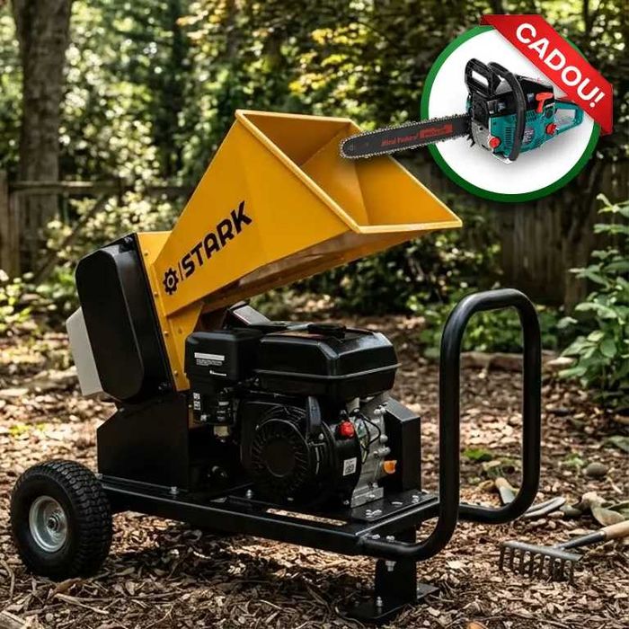 Tocător de crengi STARK-60BD, ∅ max. 60 mm Capacitate maximă: 3 m³/oră NOU Garantie 24 luni Cadou Drujba