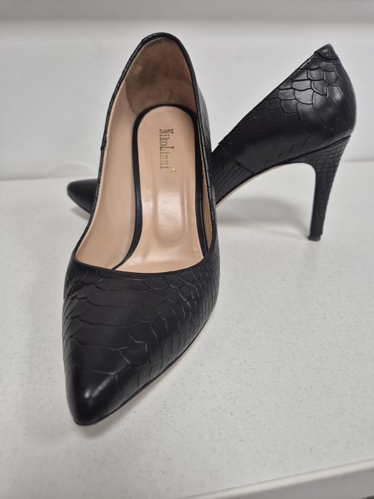 Дамски официални обувки естествена кожа