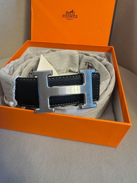 Hermes-Чисто нов мъжки автентичен колан 120 см