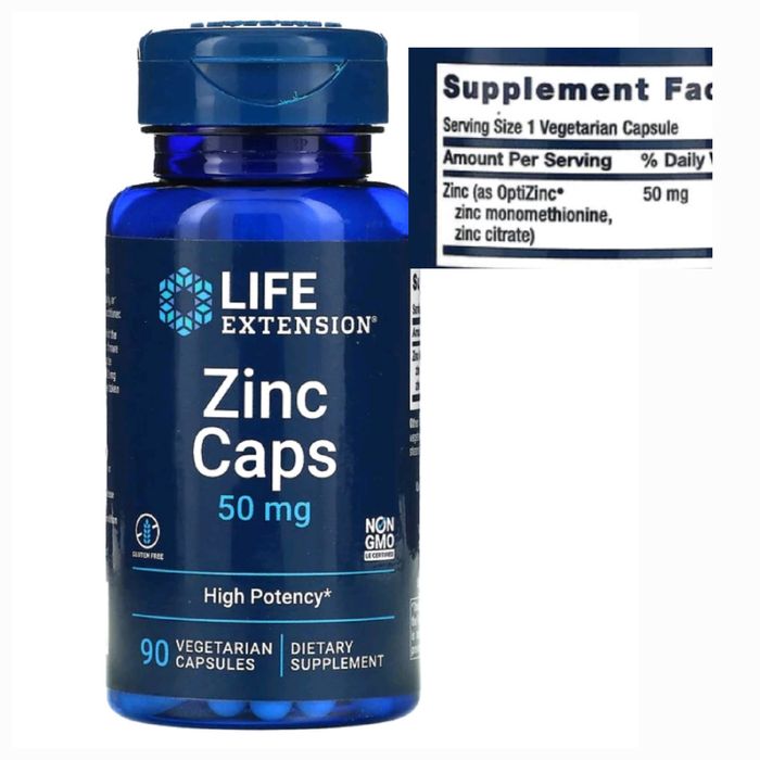 ДОСТАВКИ НЕТ Life Extension цинк высокоэффективный 50мг MADE IN USA
