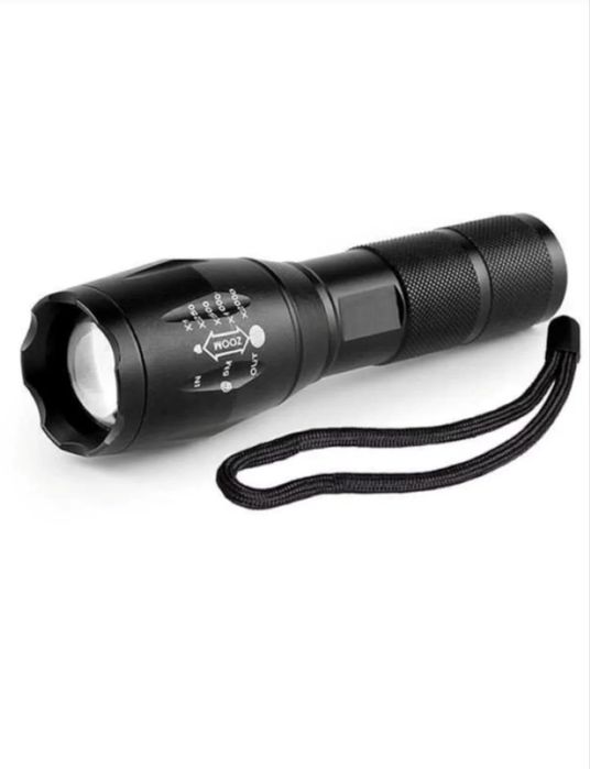 Lanterna cu acumulator 18650 3,7 V sau baterii /acumulatori 3x1,5V AAA