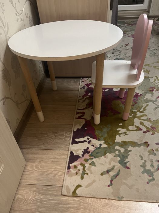 Детский Стол и стульчик Зайчик