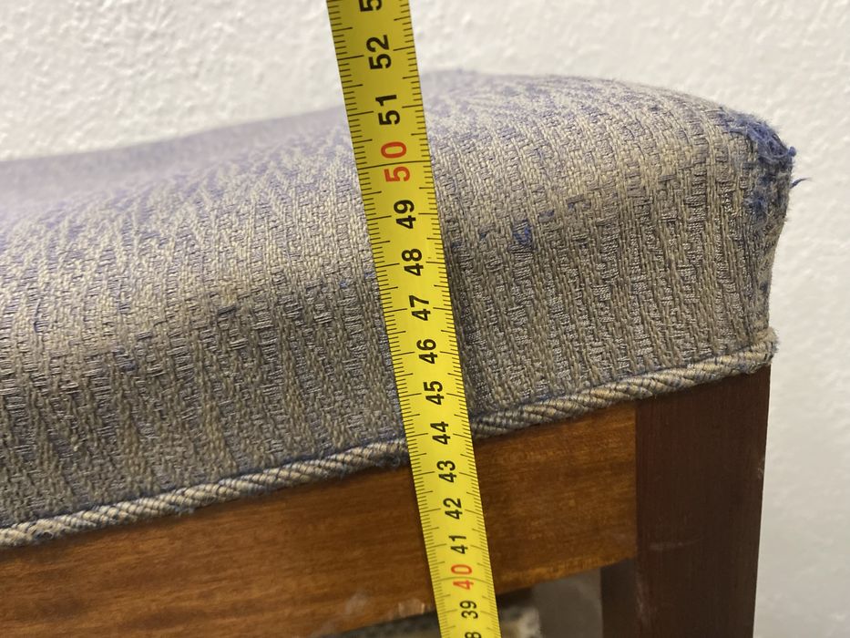 Стар френски стол за пиано табуретка