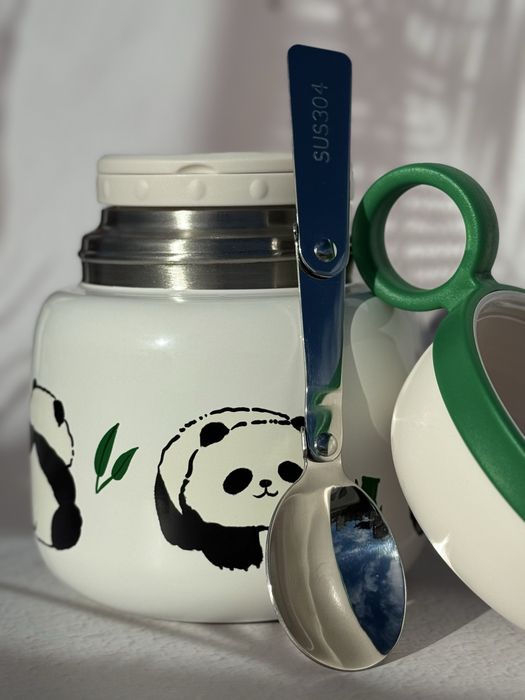 Детски, бебешки термос за храна 520ml + лъжичка в комплекта