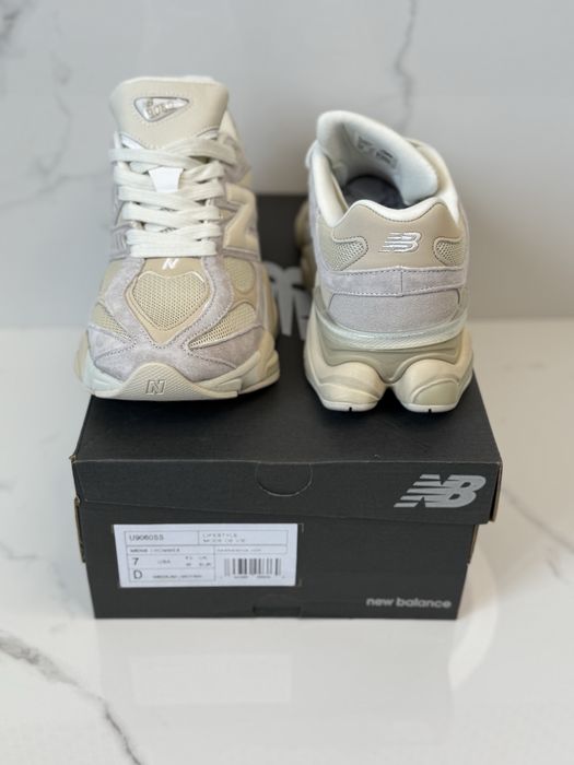 New Balance 9060 Sea Salt Linea Grey Full Box