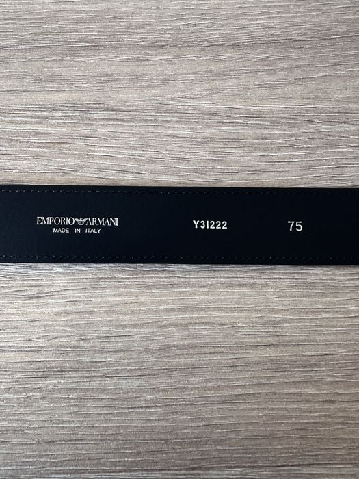 Черен колан Emporio Armani, размер 75