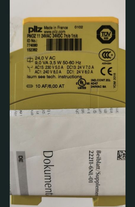 Releu siguranță Pilz Pnoz 11