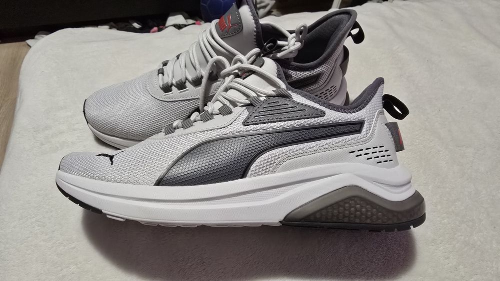 Adidasi Puma Amplifier Cool Light Grey Black USA - noi