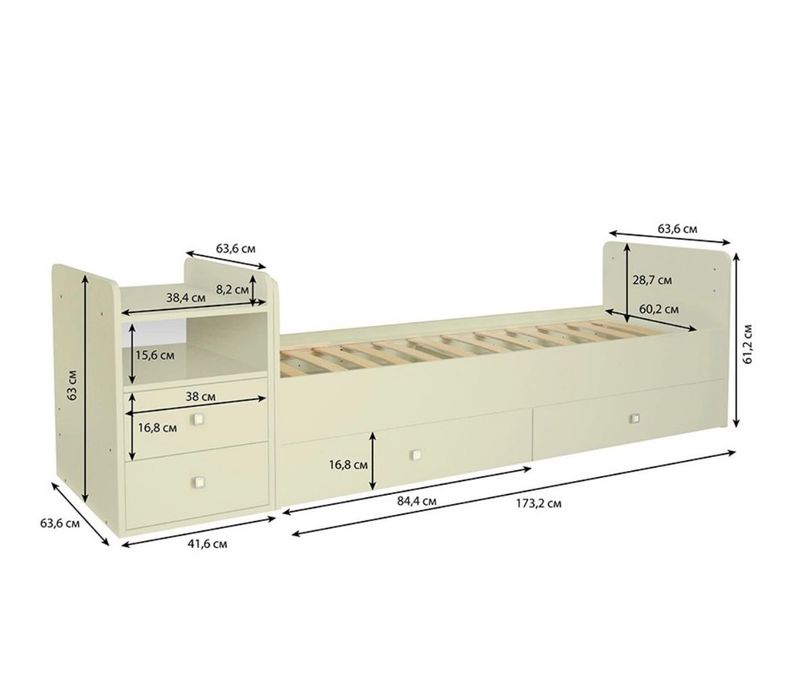 продам деткий кровать трансформер (б/у)