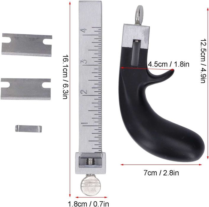 два модела инструменти за рязане на кожени ленти, каишки, колани