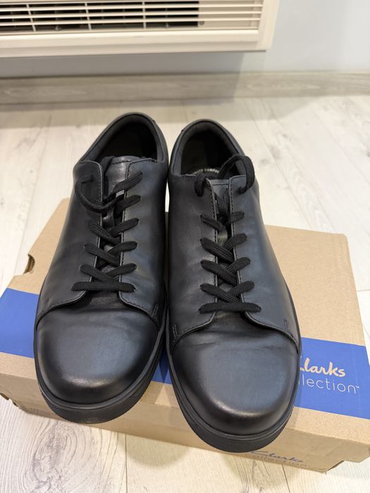 Оригинални кожени кецове/сникърси Clarks Lockyon Tie номер 47