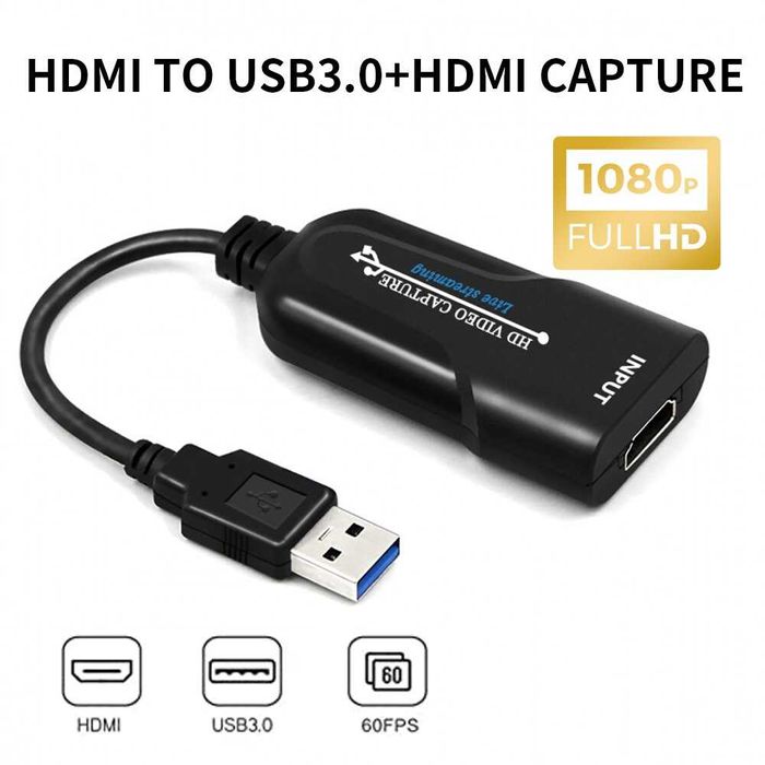Карта видео-захвата HDMI к USB 3.0 FullHD 1080p