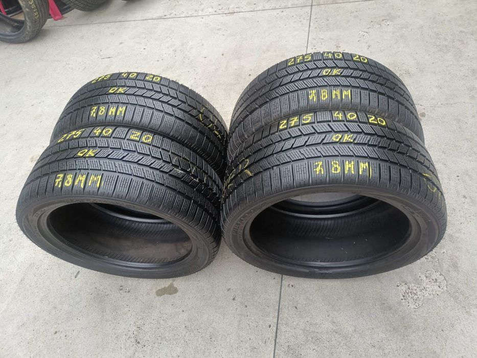 Doua anvelope iarna 275 40 20 pirelli scorpion profil de 7,8 mm