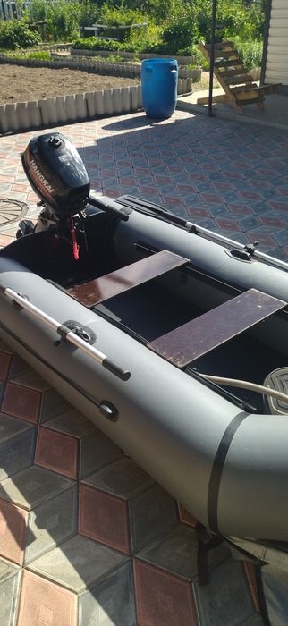 Продам лодку с мотором ханкай 6.