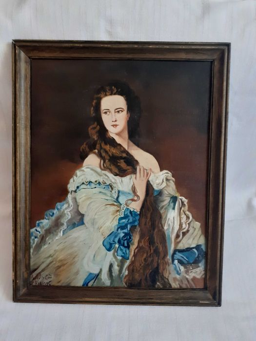 tablou pictura pe panza reproducere Winterhalter 39/49 cm