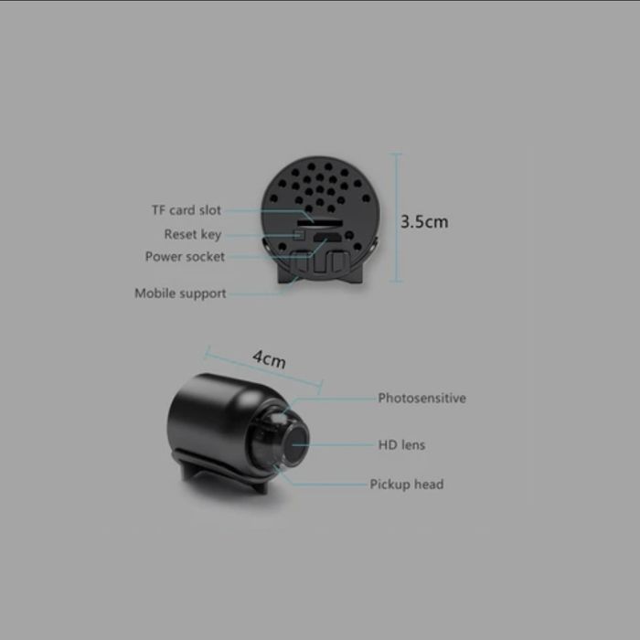Мини камера за наблюдение WIFI 4K FULL HD