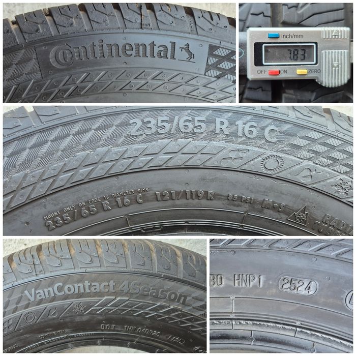 O bucată 235/65 R16C M+S iarnă - una Michelin Continental Hankook