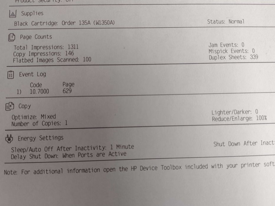 3v1 Printer HP LaserJet M234d