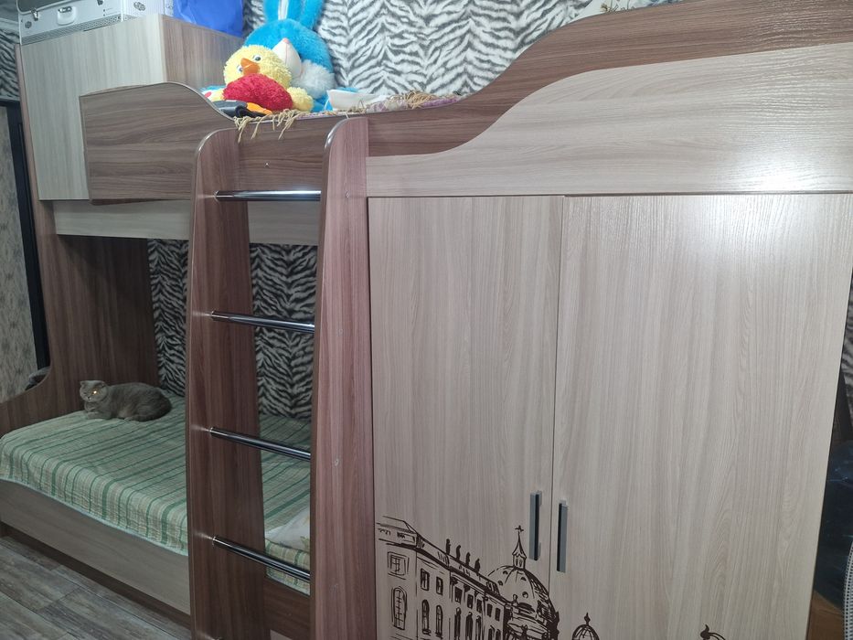 Двухьярусная кровать SV Город