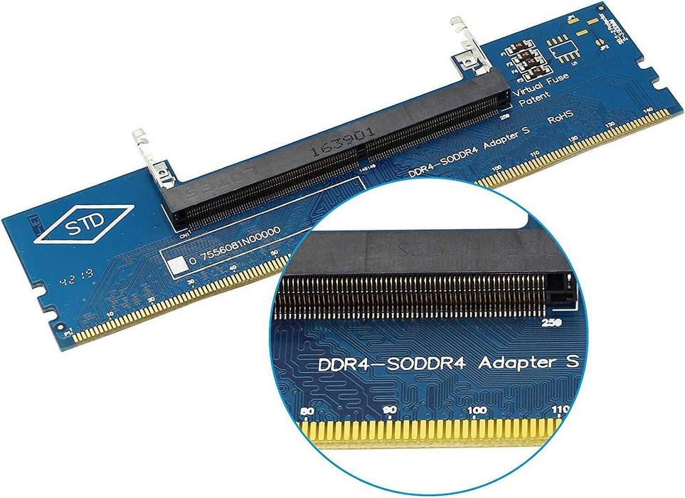 Адаптер за памет от лаптоп към настолен компютър DDR5 / DDR4