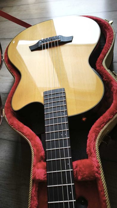 Chitară electro-clasică modernă Angel Lopez EC3000 ca NOUĂ! cu Toc Fame Tweed - GARANTIE