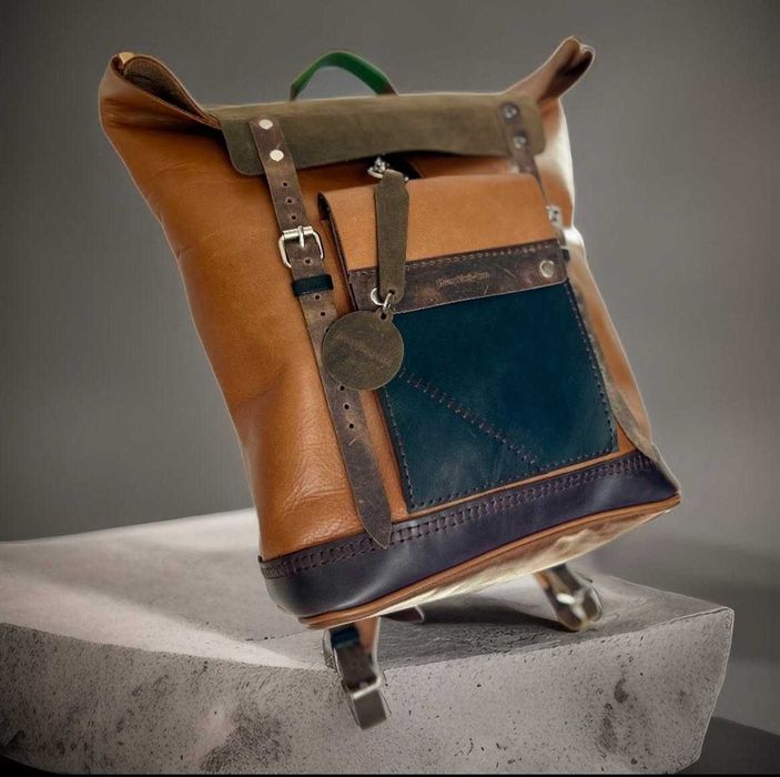 Rucsac Handmade din piele, nou