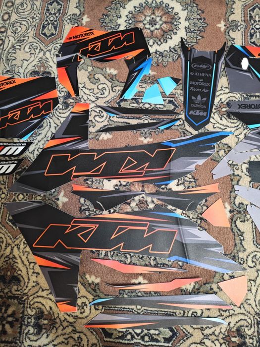 Наклейки на мотоцикл эндуро KTM