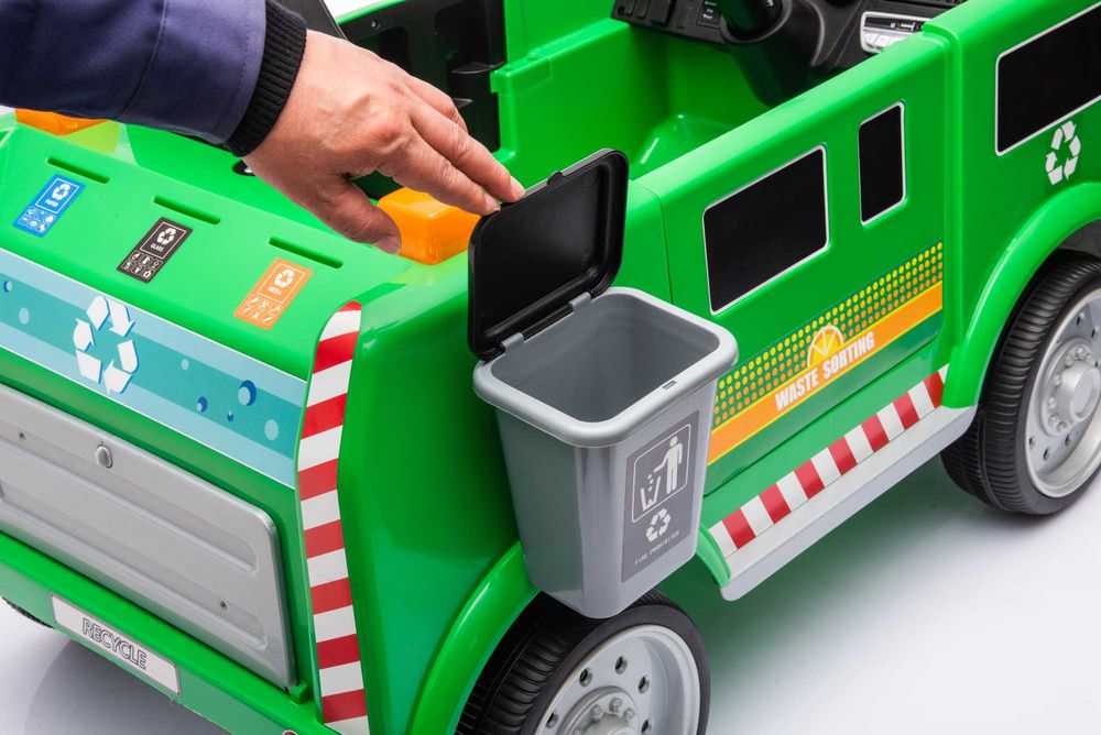 Masinuta electrica pt.copii Kinderauto Dumpster, 2x35W 12V Green