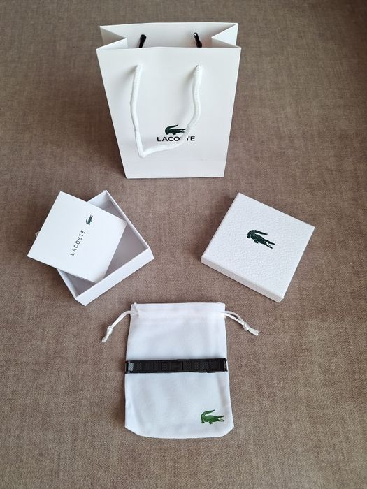 Brățară Lacoste Bărbați, culoare Negru, mărime 21cm