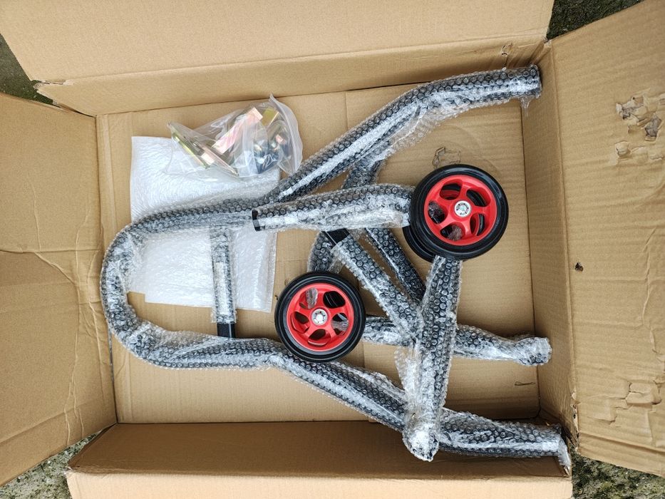 Stander cric roata spate Moto Corner cu 2 adaptoare, Y si L