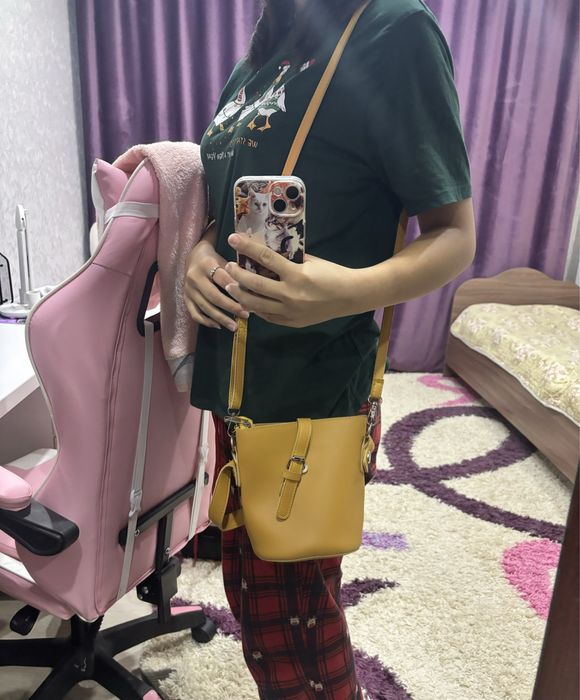 Желтая сумка маленькая