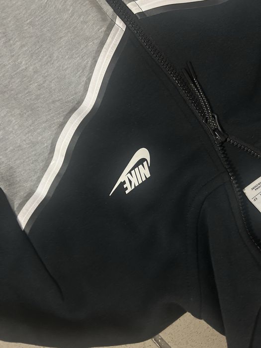 Hanorac nike tech gri/negru