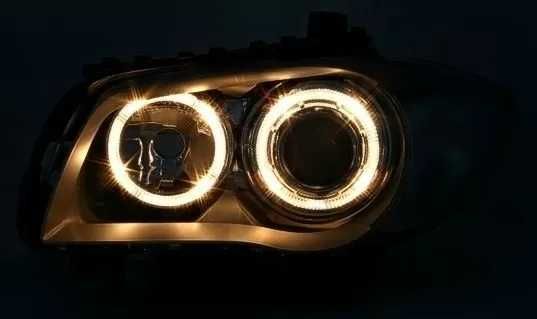 Кристални тунинг фарове Angel Eyes за BMW E87 (04–11) – черен