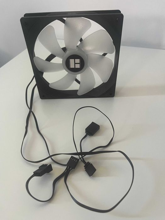 Ventilator PC, Thermalright TL-C14C S, 14cm, 1500rpm, ARGB, negru, nou