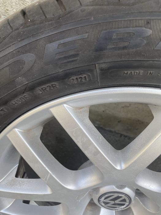 Jante aliaj originale Volkswagen + anvelope – stare bună 205.55.r16