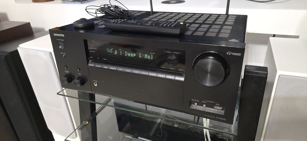 Receiver 7.2 Onkyo TX-NR686 Dolby Atmos Wifi Bluetooth 4k Tidal Phono