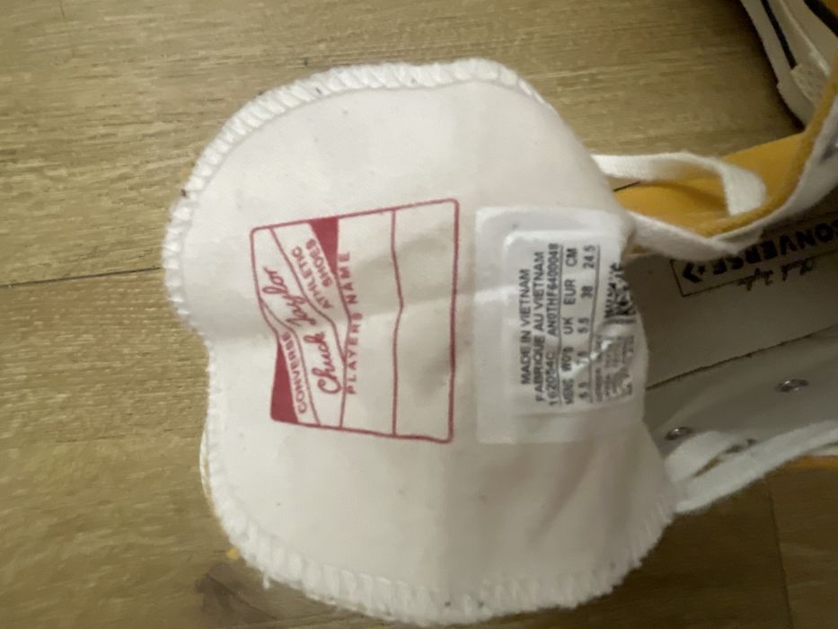 Converse Желтые chuck 70 unisex, размер 38