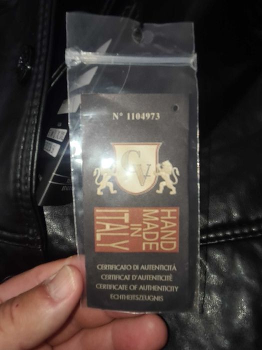 Мъжко кожено яке от естествена кожа HAND MADE ITALY